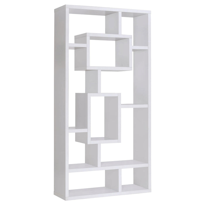 Howie 10-shelf Bookcase White - Premium Bookcase from Coaster Z2 Standard - Just $230! Shop now at Furniture Wholesale Plus  We are the best furniture store in Nashville, Hendersonville, Goodlettsville, Madison, Antioch, Mount Juliet, Lebanon, Gallatin, Springfield, Murfreesboro, Franklin, Brentwood