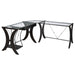 Monterey 3-piece L-shaped Computer Desk Set Cappuccino - Premium Desk from Coaster Z2 Standard - Just $458! Shop now at Furniture Wholesale Plus  We are the best furniture store in Nashville, Hendersonville, Goodlettsville, Madison, Antioch, Mount Juliet, Lebanon, Gallatin, Springfield, Murfreesboro, Franklin, Brentwood