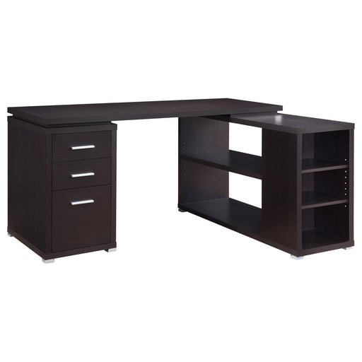 Yvette L-shape Office Desk - Premium Desk from Coaster Z2 Standard - Just $358! Shop now at Furniture Wholesale Plus  We are the best furniture store in Nashville, Hendersonville, Goodlettsville, Madison, Antioch, Mount Juliet, Lebanon, Gallatin, Springfield, Murfreesboro, Franklin, Brentwood