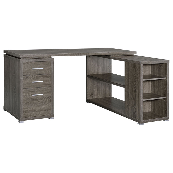 Yvette L-shape Office Desk - Premium Desk from Coaster Z2 Standard - Just $358! Shop now at Furniture Wholesale Plus  We are the best furniture store in Nashville, Hendersonville, Goodlettsville, Madison, Antioch, Mount Juliet, Lebanon, Gallatin, Springfield, Murfreesboro, Franklin, Brentwood