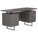 Lawtey Floating Top Office Desk Weathered Grey - Premium Desk from Coaster Z2 Standard - Just $298! Shop now at Furniture Wholesale Plus  We are the best furniture store in Nashville, Hendersonville, Goodlettsville, Madison, Antioch, Mount Juliet, Lebanon, Gallatin, Springfield, Murfreesboro, Franklin, Brentwood