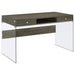 Dobrev 2-drawer Writing Desk Weathered Grey and Clear - Premium Desk from Coaster Z2 Standard - Just $258! Shop now at Furniture Wholesale Plus  We are the best furniture store in Nashville, Hendersonville, Goodlettsville, Madison, Antioch, Mount Juliet, Lebanon, Gallatin, Springfield, Murfreesboro, Franklin, Brentwood