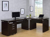 Skylar 2-piece Home Office Set L-Shape Desk with File Cabinet Cappuccino - Premium Desk from Coaster Z2 Standard - Just $598! Shop now at Furniture Wholesale Plus  We are the best furniture store in Nashville, Hendersonville, Goodlettsville, Madison, Antioch, Mount Juliet, Lebanon, Gallatin, Springfield, Murfreesboro, Franklin, Brentwood