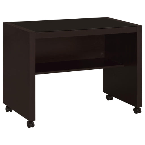 Skeena Mobile Return with Casters Cappuccino - Premium Desk from Coaster Z2 Standard - Just $118! Shop now at Furniture Wholesale Plus  We are the best furniture store in Nashville, Hendersonville, Goodlettsville, Madison, Antioch, Mount Juliet, Lebanon, Gallatin, Springfield, Murfreesboro, Franklin, Brentwood