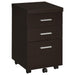 Skeena 3-drawer Mobile Storage Cabinet Cappuccino - Premium File Cabinet from Coaster Z2 Standard - Just $130! Shop now at Furniture Wholesale Plus  We are the best furniture store in Nashville, Hendersonville, Goodlettsville, Madison, Antioch, Mount Juliet, Lebanon, Gallatin, Springfield, Murfreesboro, Franklin, Brentwood