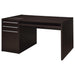 Halston 3-drawer Connect-it Office Desk Cappuccino - Premium Desk from Coaster Z2 Standard - Just $398! Shop now at Furniture Wholesale Plus  We are the best furniture store in Nashville, Hendersonville, Goodlettsville, Madison, Antioch, Mount Juliet, Lebanon, Gallatin, Springfield, Murfreesboro, Franklin, Brentwood