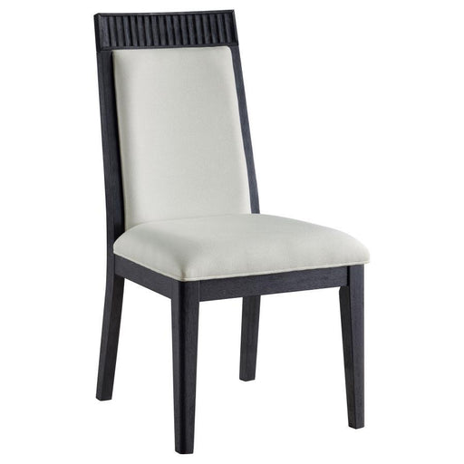 Brookmead - Dining Side Chair (Set of 2) - Ivory / Black – Chair Sets by Coaster Fine Furniture at Furniture Wholesale Plus , Nashville furniture store