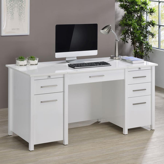 Dylan - 4-Drawer Lift Top Office Desk – Lift Top Desks by CoasterEssence at Furniture Wholesale Plus , Nashville furniture store