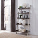 Farmhouse - Leaning Bookcase - Two Tone White / Wood Tone – Standard Bookcases by Liberty Furniture at Furniture Wholesale Plus , Nashville furniture store