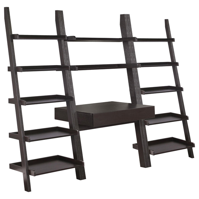 Colella 3-piece 1-drawer Ladder Desk Set Cappuccino - Premium Desk from Coaster Z2 Standard - Just $466! Shop now at Furniture Wholesale Plus  We are the best furniture store in Nashville, Hendersonville, Goodlettsville, Madison, Antioch, Mount Juliet, Lebanon, Gallatin, Springfield, Murfreesboro, Franklin, Brentwood