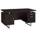 Lawtey Rectangular Storage Office Desk Cappuccino - Premium Desk from Coaster Z2 Standard - Just $298! Shop now at Furniture Wholesale Plus  We are the best furniture store in Nashville, Hendersonville, Goodlettsville, Madison, Antioch, Mount Juliet, Lebanon, Gallatin, Springfield, Murfreesboro, Franklin, Brentwood