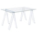 Amaturo Writing Desk with Glass Top Clear - Premium Desk from Coaster Z2 Standard - Just $418! Shop now at Furniture Wholesale Plus  We are the best furniture store in Nashville, Hendersonville, Goodlettsville, Madison, Antioch, Mount Juliet, Lebanon, Gallatin, Springfield, Murfreesboro, Franklin, Brentwood