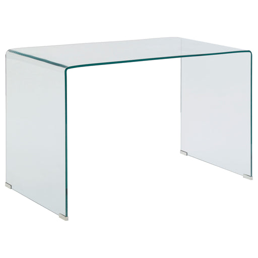 Ripley Glass Writing Desk Clear - Premium Desk from Coaster Z2 Standard - Just $458! Shop now at Furniture Wholesale Plus  We are the best furniture store in Nashville, Hendersonville, Goodlettsville, Madison, Antioch, Mount Juliet, Lebanon, Gallatin, Springfield, Murfreesboro, Franklin, Brentwood