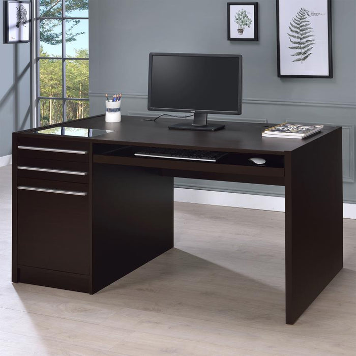 Halston - Office Computer Desk - Premium Computer Desks from CoasterEveryday - Just $369! Shop now at Furniture Wholesale Plus  We are the best furniture store in Nashville, Hendersonville, Goodlettsville, Madison, Antioch, Mount Juliet, Lebanon, Gallatin, Springfield, Murfreesboro, Franklin, Brentwood