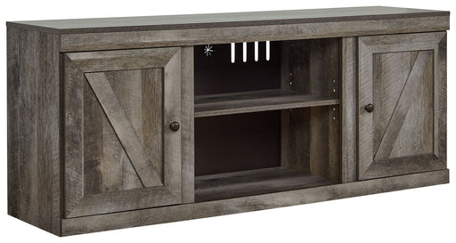 Wynnlow - TV Stand With Fireplace Option - Premium TV Stands from Signature Design by Ashley® - Just $198! Shop now at Furniture Wholesale Plus  We are the best furniture store in Nashville, Hendersonville, Goodlettsville, Madison, Antioch, Mount Juliet, Lebanon, Gallatin, Springfield, Murfreesboro, Franklin, Brentwood