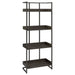 Ember 4-shelf Bookcase Dark Oak and Sandy Black - Premium Bookcase from Coaster Z2 Standard - Just $230! Shop now at Furniture Wholesale Plus  We are the best furniture store in Nashville, Hendersonville, Goodlettsville, Madison, Antioch, Mount Juliet, Lebanon, Gallatin, Springfield, Murfreesboro, Franklin, Brentwood