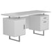 Lawtey Floating Top Office Desk White Gloss - Premium Desk from Coaster Z2 Standard - Just $338! Shop now at Furniture Wholesale Plus  We are the best furniture store in Nashville, Hendersonville, Goodlettsville, Madison, Antioch, Mount Juliet, Lebanon, Gallatin, Springfield, Murfreesboro, Franklin, Brentwood