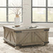 Aldwin - Cocktail Table With Storage - Square - Gray – Cocktail Tables by Signature Design by Ashley® at Furniture Wholesale Plus , Nashville furniture store
