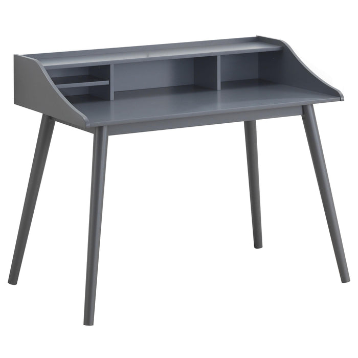 Percy 4-compartment Writing Desk Grey - Premium Desk from Coaster Z2 Standard - Just $218! Shop now at Furniture Wholesale Plus  We are the best furniture store in Nashville, Hendersonville, Goodlettsville, Madison, Antioch, Mount Juliet, Lebanon, Gallatin, Springfield, Murfreesboro, Franklin, Brentwood