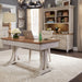 Farmhouse Reimagined - 3 Piece Home Office Set (Desk & Hutch) - Antique White / Chestnut Tops – 3 Piece Home Office Sets by Liberty Furniture at Furniture Wholesale Plus , Nashville furniture store