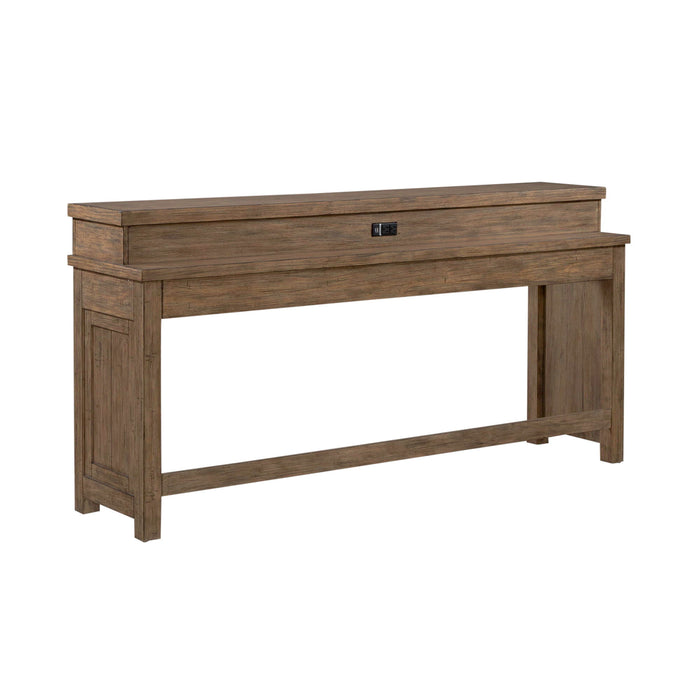 Pinebrook Ridge - Console Bar Table - Weathered Toffee – Console Tables by Liberty Furniture at Furniture Wholesale Plus , Nashville furniture store