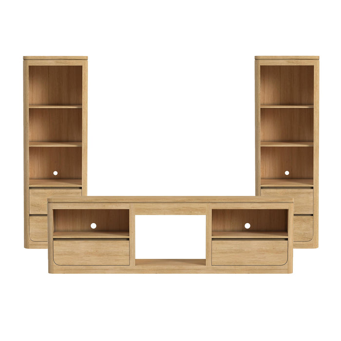 Rosalie - 3 Piece Entertainment Unit With 82" TV Console – Entertainment Centers by Elements International at Furniture Wholesale Plus , Nashville furniture store