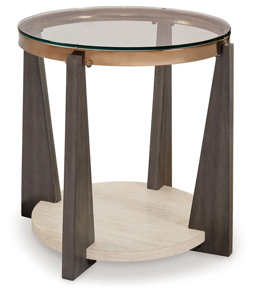 Frazwa - Round End Table - Multi – End Tables by Signature Design by Ashley® at Furniture Wholesale Plus , Nashville furniture store