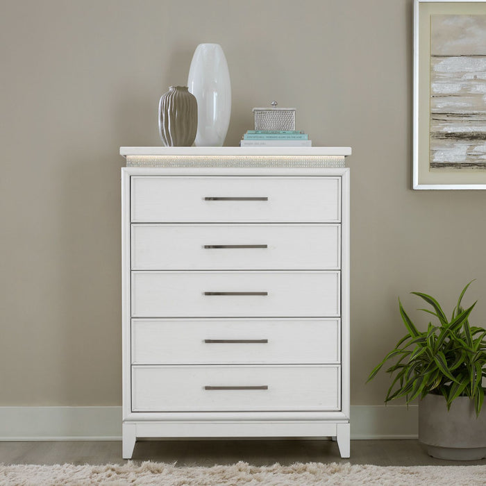 Reflections - 5 Drawer Chest With Lights – Accent Chests by Liberty Furniture at Furniture Wholesale Plus , Nashville furniture store