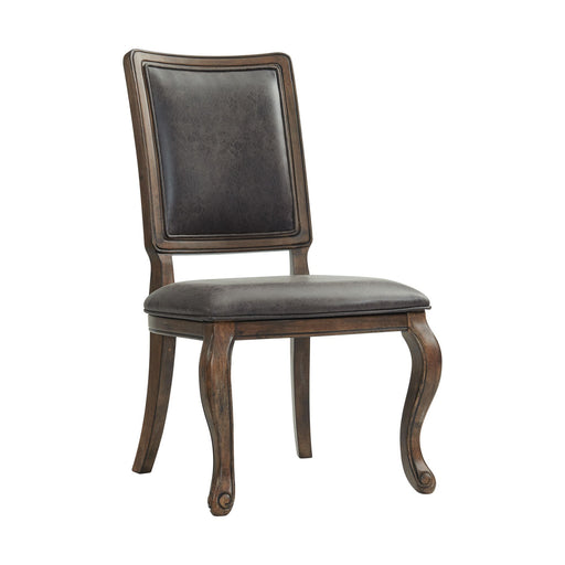 Gramercy - Side Chair (Set of 2) - Dark Brown – Chair Sets by Elements International at Furniture Wholesale Plus , Nashville furniture store