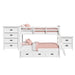 Hampton Kids - Bunk With Ladder And Trundle Bedroom Set – 3 Piece Bedroom Sets by Elements International at Furniture Wholesale Plus , Nashville furniture store