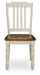 Wirloni - Dining Room Side Chair (Set of 2) - Antique White / Brown – Chair Sets by Signature Design by Ashley® at Furniture Wholesale Plus , Nashville furniture store