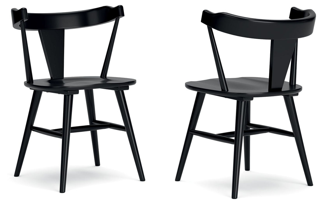 Gretlynn - Dining Room Side Chair (Set of 2) - Black – Chair Sets by Signature Design by Ashley® at Furniture Wholesale Plus , Nashville furniture store