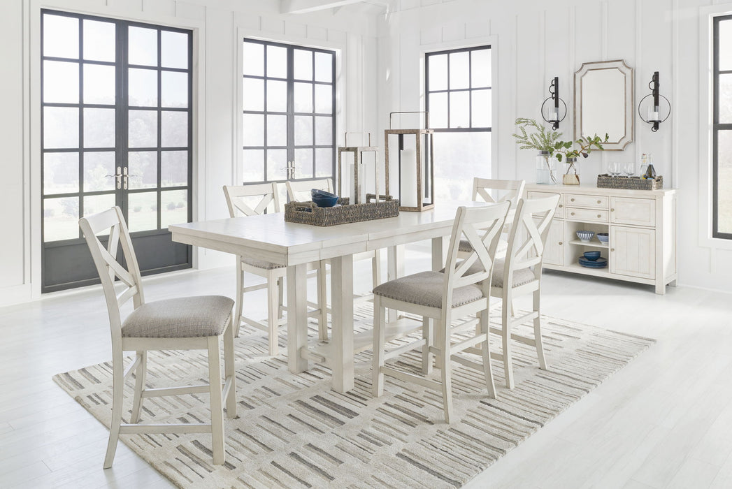 Robbinsdale - Rectangular Counter Height Dining Extension Table Set – 7 Piece Dining Room Sets by Signature Design by Ashley® at Furniture Wholesale Plus , Nashville furniture store