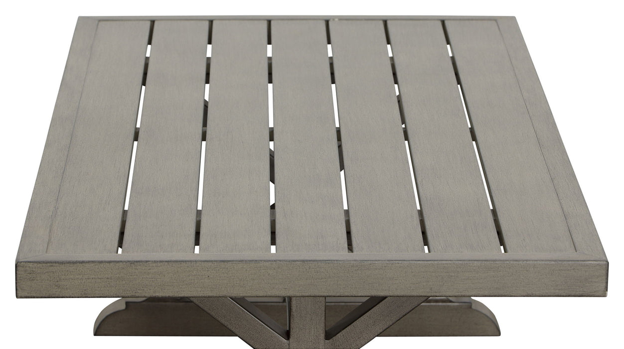 Jones - Outdoor Aluminum Coffee Table - Brown – Coffee Tables by Steve Silver Furniture at Furniture Wholesale Plus , Nashville furniture store