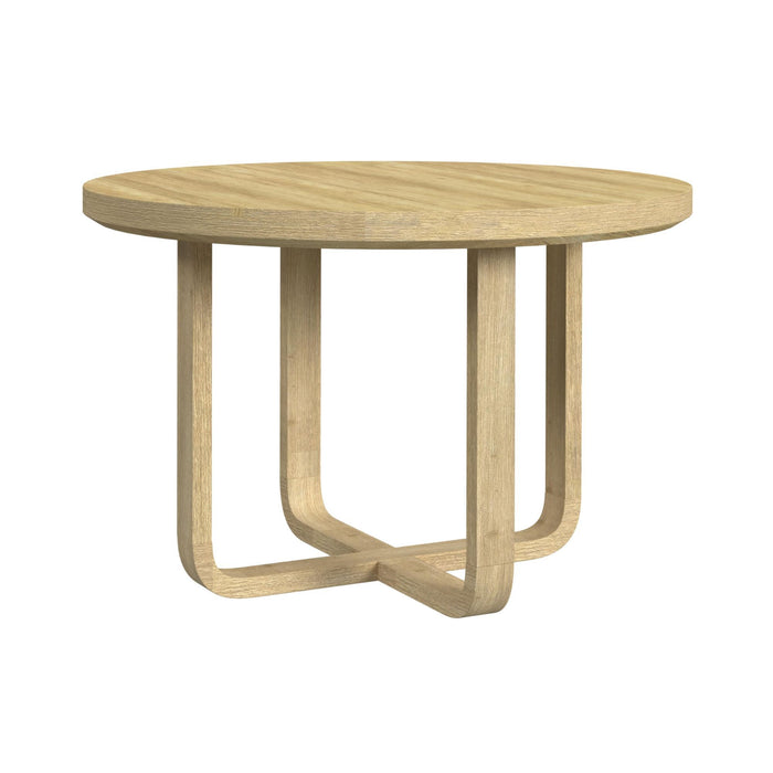 Ridgemont - 5 Piece Standard Height Dining Set (Round Table And Four Chairs) - Natural – 5 Piece Dining Room Sets by Elements International at Furniture Wholesale Plus , Nashville furniture store