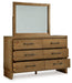 Sherbana - Dresser And Mirror - Light Brown – Dresser & Mirror by Signature Design by Ashley® at Furniture Wholesale Plus , Nashville furniture store