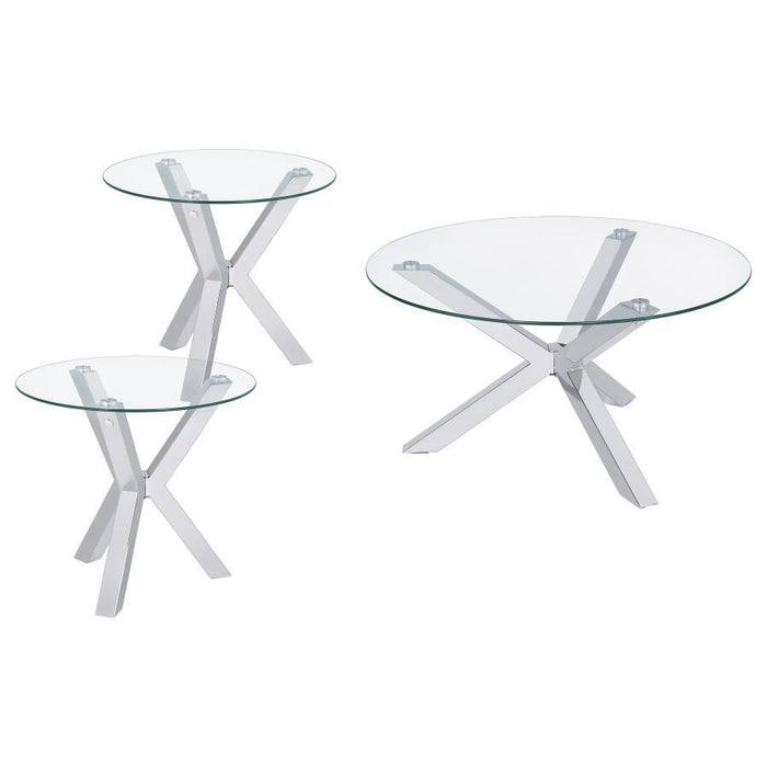 Kenzie - Round Coffee Table Set – Table Sets by Coaster Fine Furniture at Furniture Wholesale Plus , Nashville furniture store