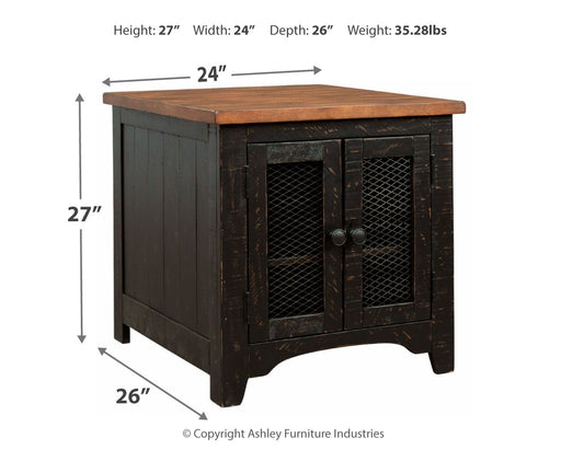 Valebeck - Black / Brown - Rectangular End Table - Premium End Tables from Signature Design by Ashley® - Just $258! Shop now at Furniture Wholesale Plus  We are the best furniture store in Nashville, Hendersonville, Goodlettsville, Madison, Antioch, Mount Juliet, Lebanon, Gallatin, Springfield, Murfreesboro, Franklin, Brentwood