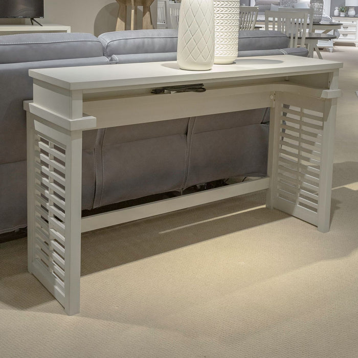 Berkley Square - Sofa Bar Console - Linen & Khaki – Console Tables by Liberty Furniture at Furniture Wholesale Plus , Nashville furniture store