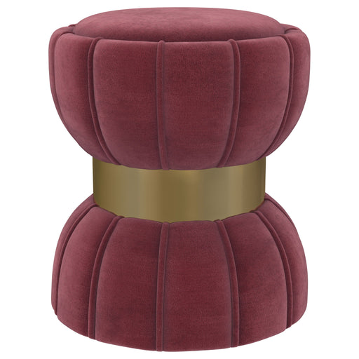 Sora - Round Upholstered Ottoman – Upholstered Ottomans by Coaster Fine Furniture at Furniture Wholesale Plus , Nashville furniture store
