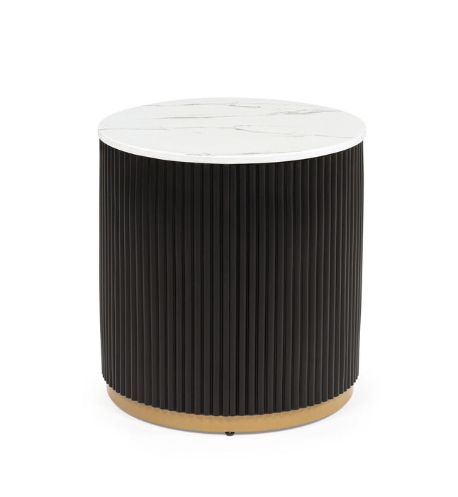Kara - End Table - Black / White – End Tables by Crown Mark at Furniture Wholesale Plus , Nashville furniture store