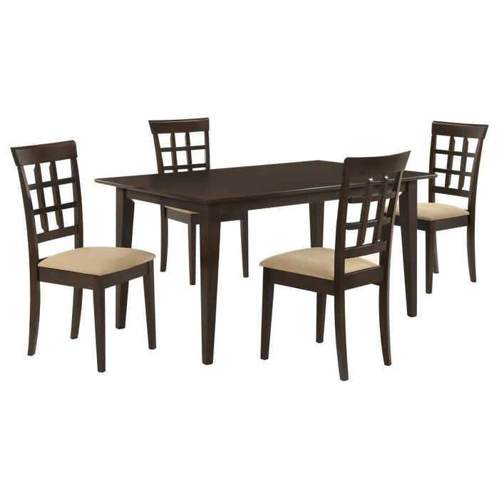 Gabriel - 5 Piece Rectangular 59" Dining Set - Cappuccino - Premium 5 Piece Dining Room Sets from Coaster Fine Furniture - Just $619! Shop now at Furniture Wholesale Plus  We are the best furniture store in Nashville, Hendersonville, Goodlettsville, Madison, Antioch, Mount Juliet, Lebanon, Gallatin, Springfield, Murfreesboro, Franklin, Brentwood