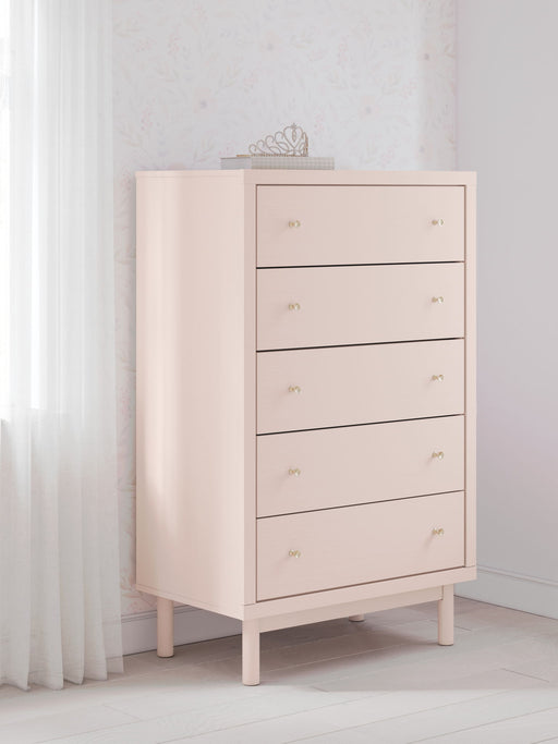 Wistenpine - Five Drawer Chest - Blush – Accent Chests by Signature Design by Ashley® at Furniture Wholesale Plus , Nashville furniture store