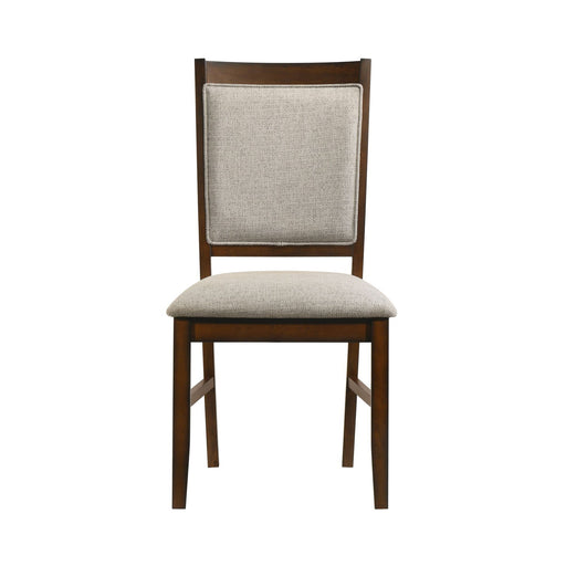 Portage - Dining Chair (Set of 2) - Brown / Beige – Chair Sets by Elements International at Furniture Wholesale Plus , Nashville furniture store