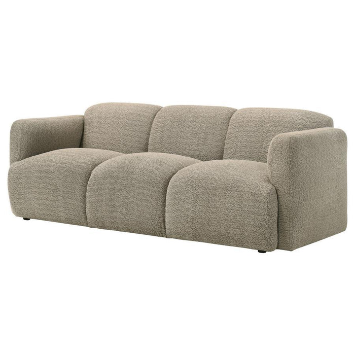 Dorset - Fabric Upholstered Round Track Arm Sofa – Stationary Sofas by Coaster Fine Furniture at Furniture Wholesale Plus , Nashville furniture store