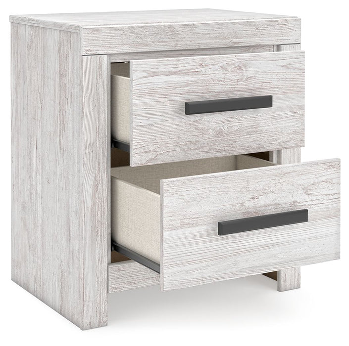 Cayboni - Two Drawer Night Stand - Whitewash – Accent Nightstands by Signature Design by Ashley® at Furniture Wholesale Plus , Nashville furniture store