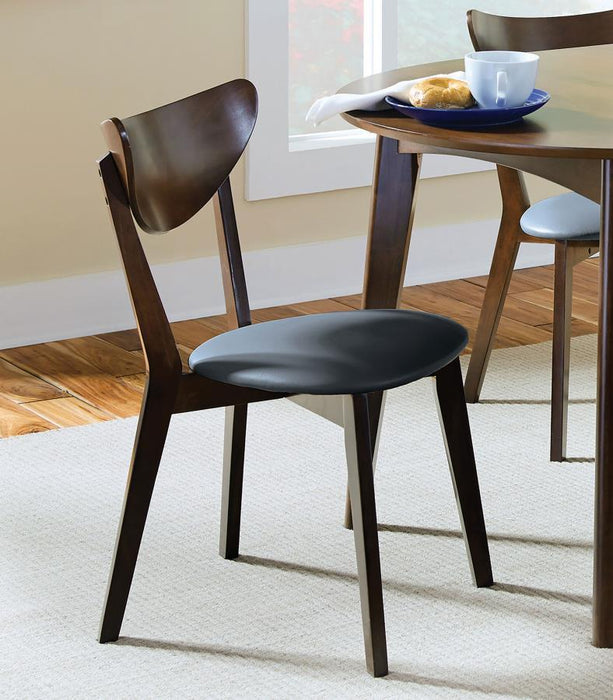 Jedda - Wood Dining Side Chair (Set of 2) - Dark Walnut And Black – Chair Sets by CoasterEveryday at Furniture Wholesale Plus , Nashville furniture store