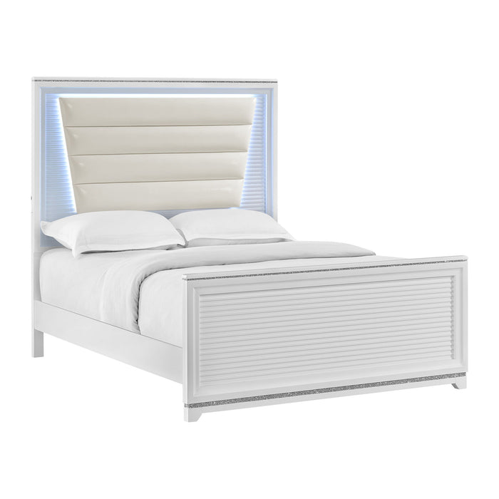 Denmark - Upholstered Bed With LED – Upholstered Beds by Elements International at Furniture Wholesale Plus , Nashville furniture store