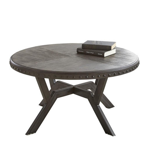 Alamo - Round Cocktail Table - Gray – Cocktail Tables by Steve Silver Furniture at Furniture Wholesale Plus , Nashville furniture store