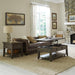 Paradise Valley - 3 Piece Table Set (Lift Top Cocktail Table) - Saddle Brown – Table Sets by Liberty Furniture at Furniture Wholesale Plus , Nashville furniture store